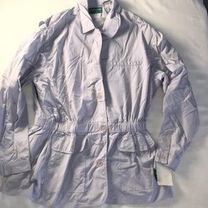 Liz Claiborne windbreaker jacket grey/lilac